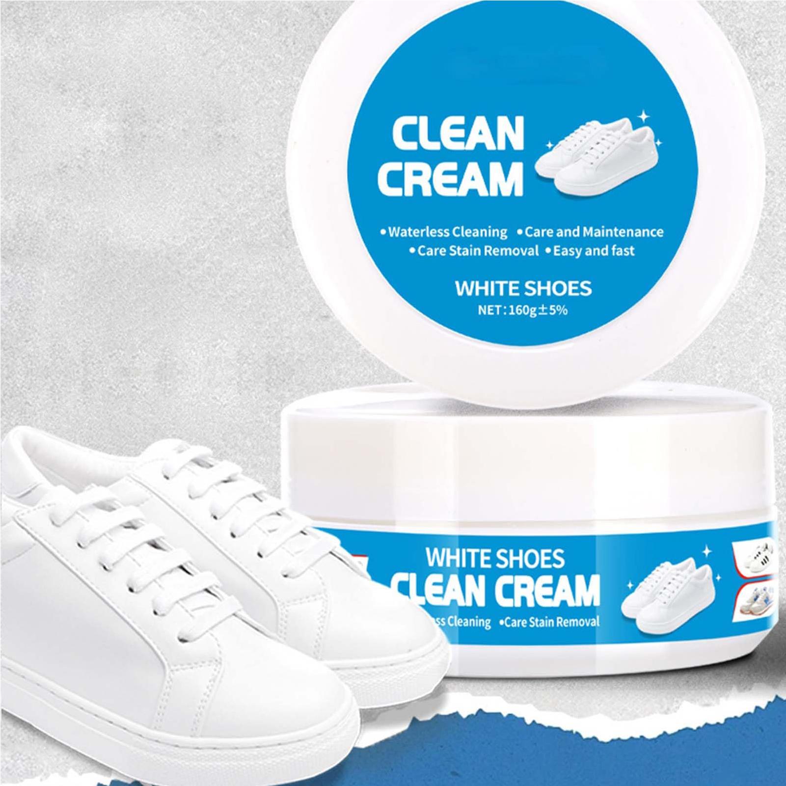 白い靴用クリーニングクリーム 160g 固形ペースト 多機能 - Sneaker Cleaner のレビューと価格