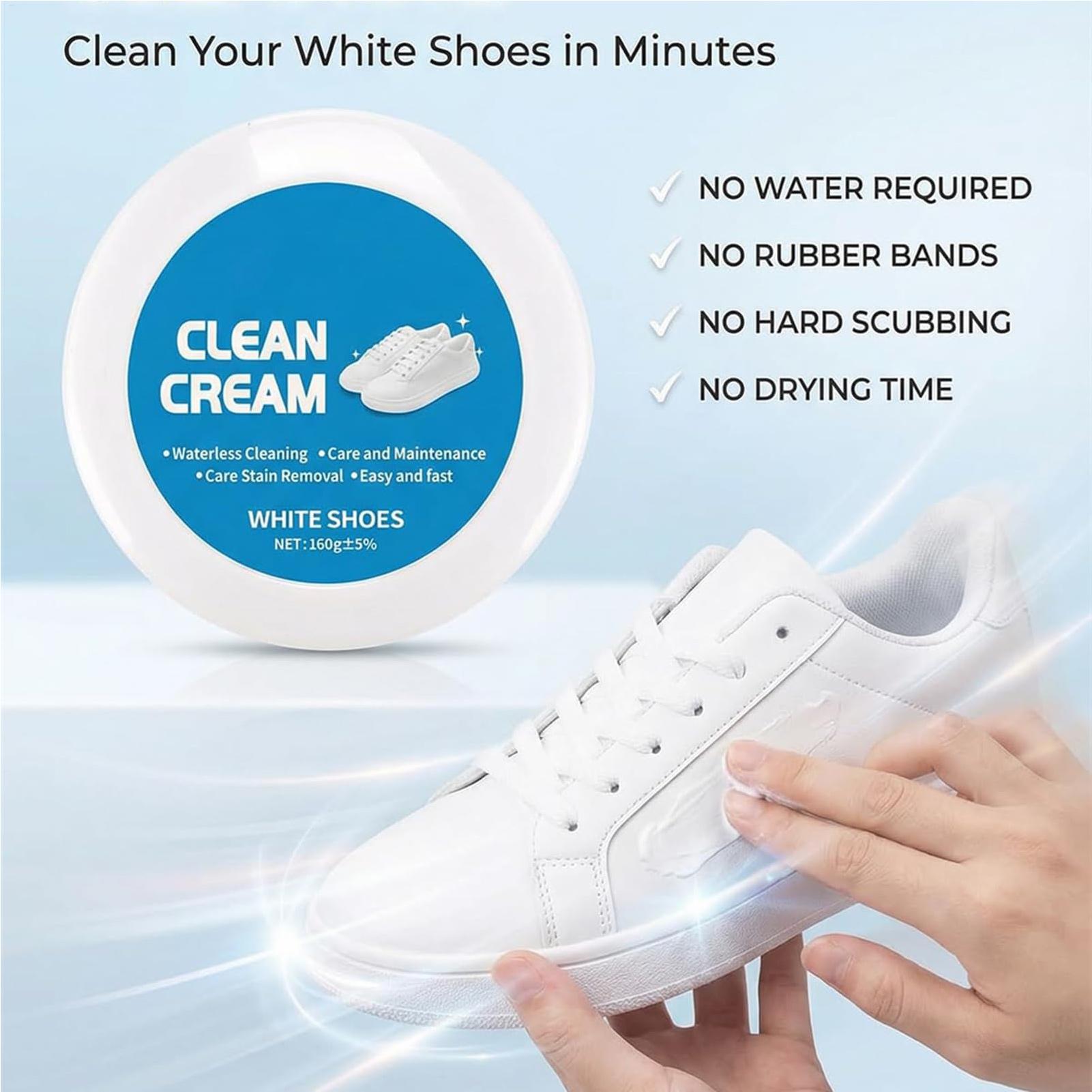 白い靴用クリーニングクリーム 160g 固形ペースト 多機能 - Sneaker Cleaner のレビューと価格