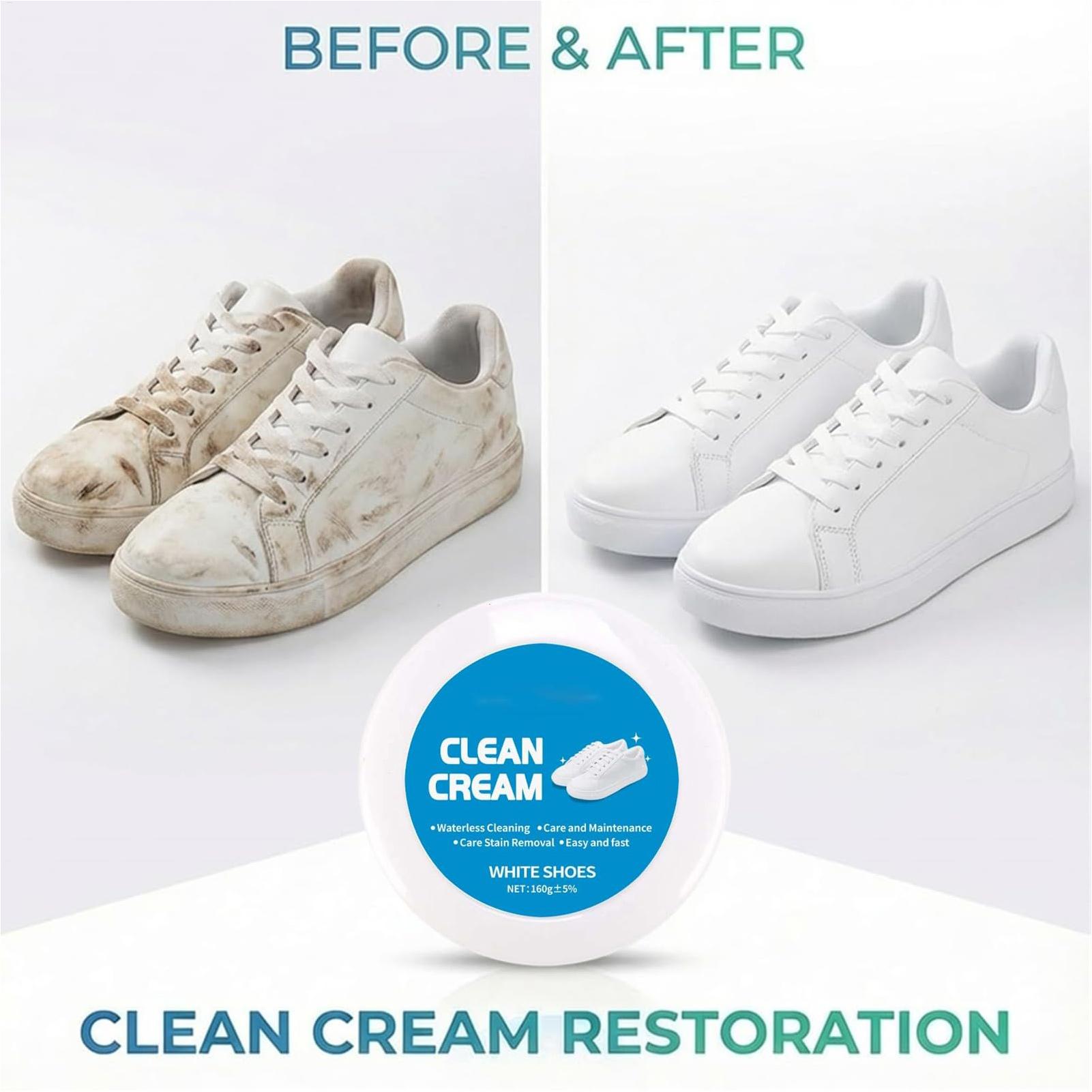白い靴用クリーニングクリーム 160g 固形ペースト 多機能 - Sneaker Cleaner のレビューと価格